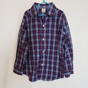 Izod Blue Plaid Button Down